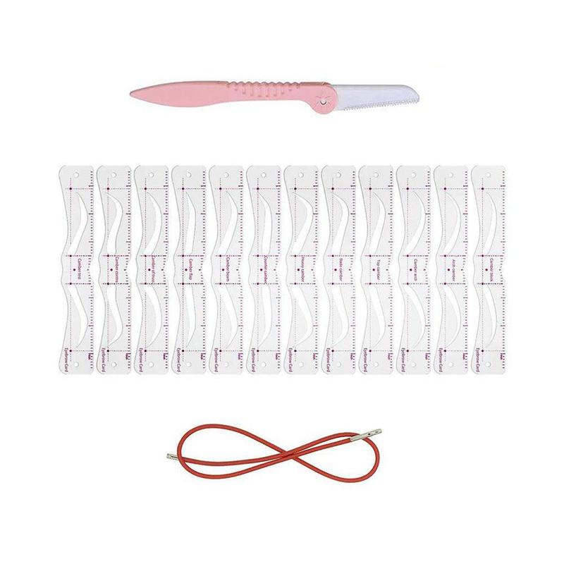 14Pcs/Set Eyebrow Shaper Kit Reusable Eyebrow Temp... – Grandado
