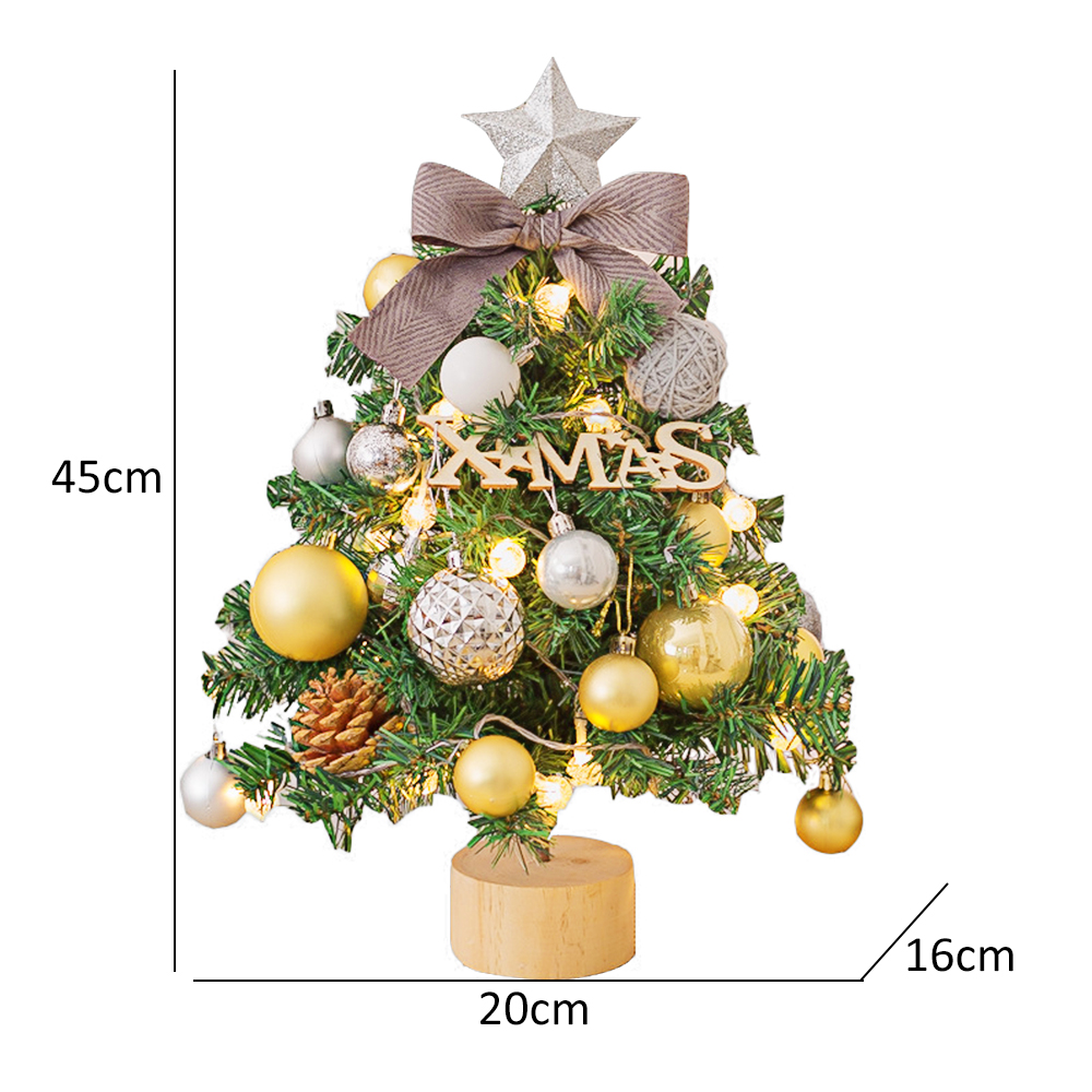 Desktop Mini Christmas Tree Led Lights Home Decoration Tabletop Pine Tree Xmas Tree Christmas Decoration Ornament Year