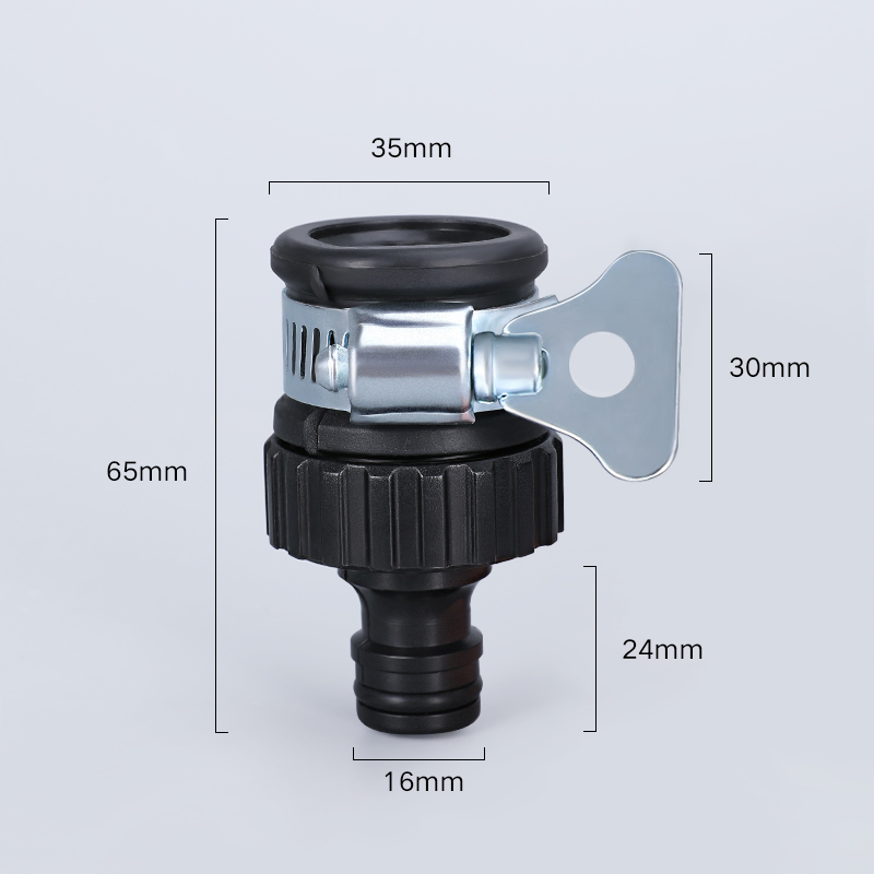 Multifunctional Plastic Water Faucet Adapter Thicken Quick Connector Fitting For Cleaning Car And Graden Irrigation: Default Title