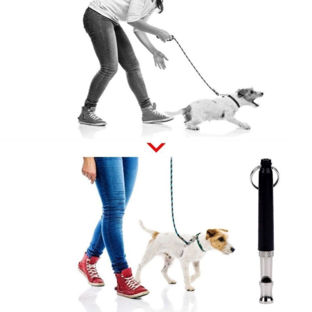 Dog Whistle Training Pet High Frequency Supersonic Whistle Stop Barking Control Dog Training Deterrent Whistle Puppy Adjustable