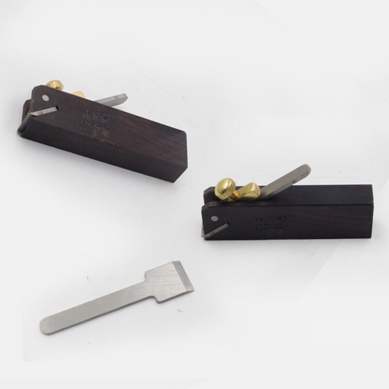 DIY Mini Hand Planer Carpenter Ebony Joiner Woodworking Tools Smooth Flat Planer Y4QC