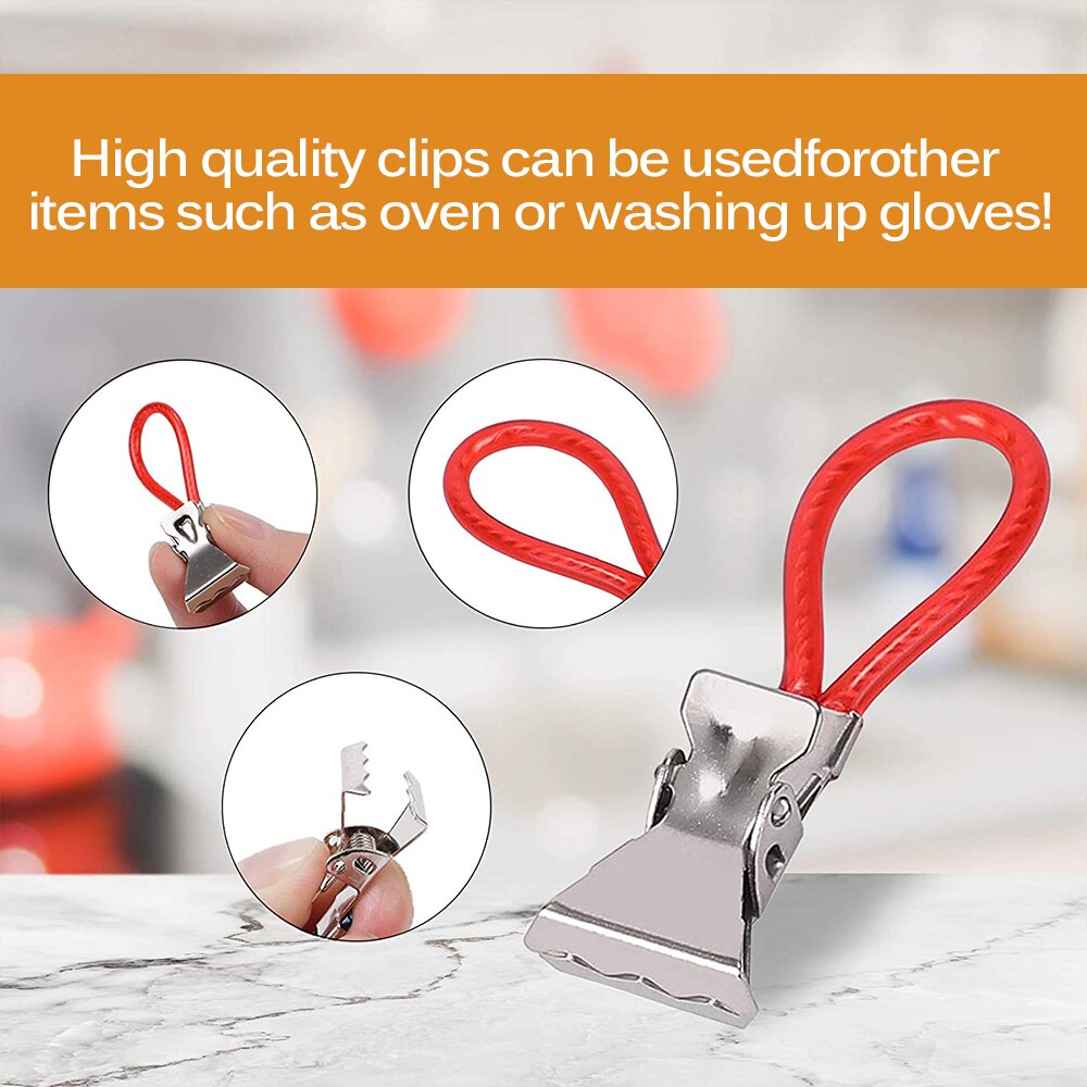 30 stuks theedoek ophangklemmen aan haken lussen handdoekhangers huishoudelijke keuken badkamer organizer multifunctionele tool