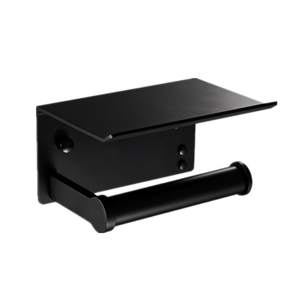 Badkamer Aluminium Rolhouder Rvs Gsm-toestel Papieren Handdoek Plank Wc Servet Rack