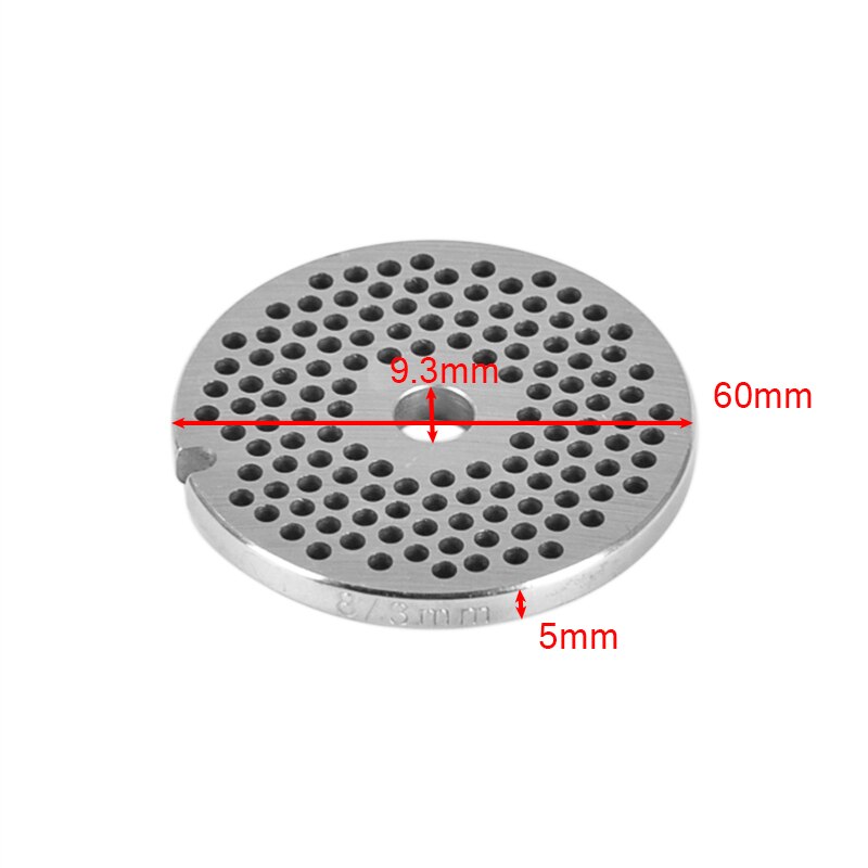 Type 8 Meat Grinder Plate Disc 3/4.5/6/10/12/16mm Stainless Steel Grinder Disc Machinery Parts