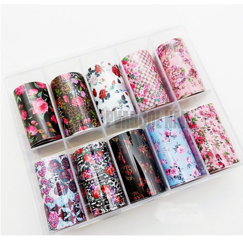 Fleur ongle autocollant enveloppes curseur transfert d'eau décalcomanie feuilles feuille Nail Art décoration acrylique manucure outil: Type 7