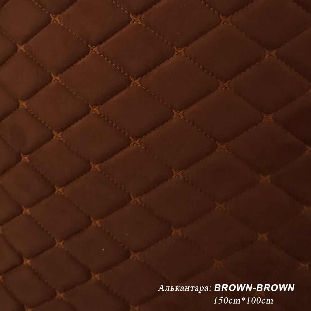 3D Diamant Wildleder Stoff Auto Innen Änderung Auto Sitz Abdeckung Auto Tür Änderung Auto Decke Änderung Möbel Sofa Änderung: Braun-Braun
