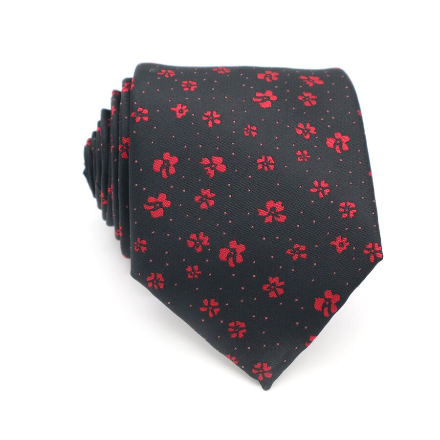 Cravate à motif Floral pour hommes | En soie, 8cm, costume de cérémonie, à la , motif de fleurs, pour le mariage: KT103