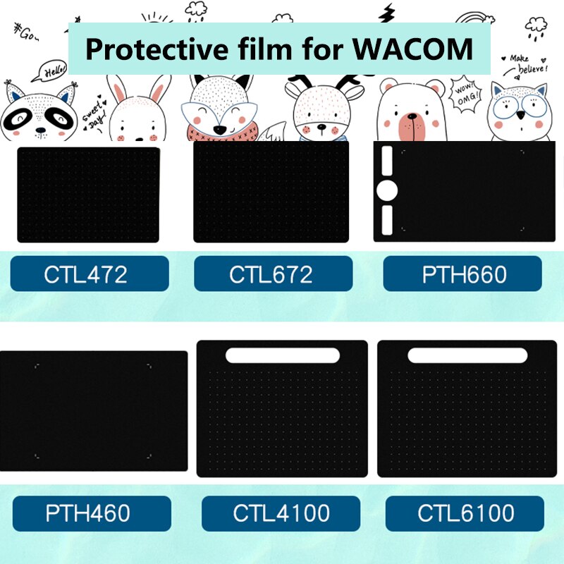 10x6 Inch Graphics Tablet For Drawing&amp;Painting, 8192 Levels Digital Pen Tablet for OSU / Writing Online Education-UGEE 708/WACOM: Protector for WACOM