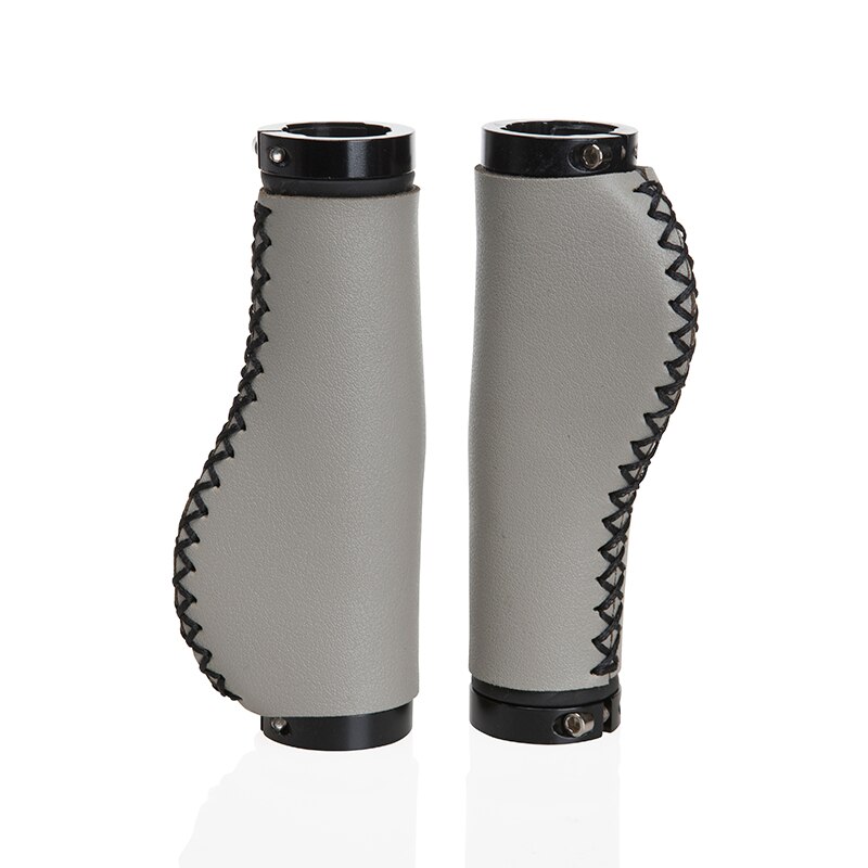 CXWXC Ergonomische MTB Griffe Anti-slip Fahrrad Gummi Lenker Grip Radfahren Stoßfest Comfort Bike Griff Griffe mit Bar End kappe: Grey Bike Grips