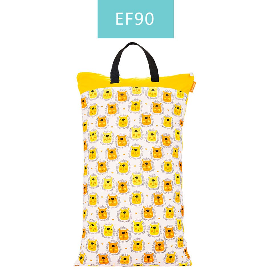 Bolsa de cubo grande para colgar pañales de tela, insertos de pañales de lavandería con dos cremalleras, impermeable, reutilizable, 1 pieza: EF90