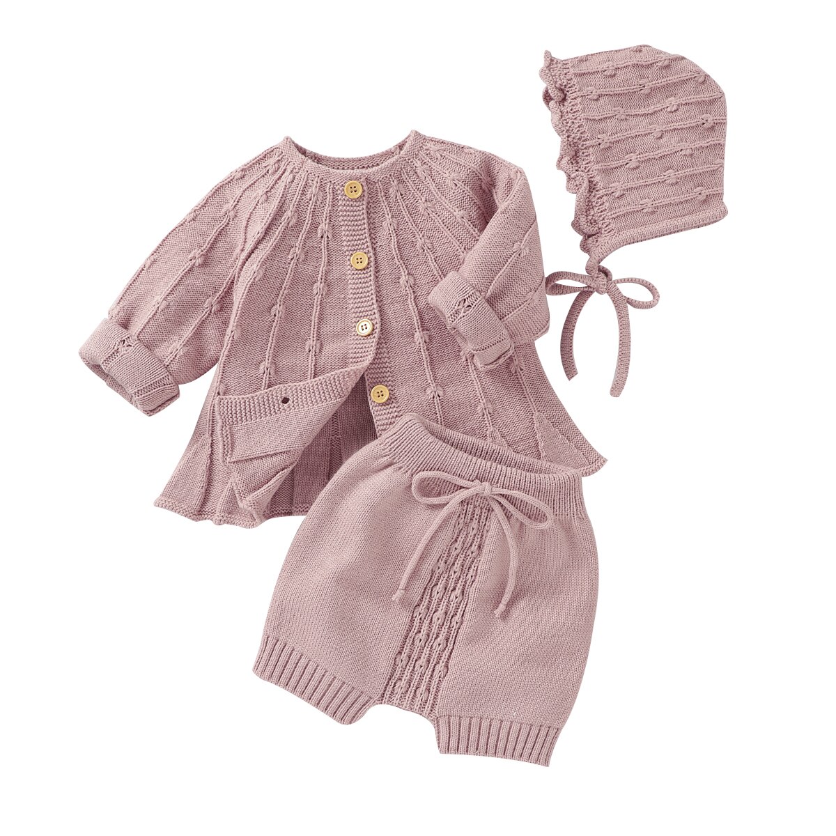 Enfants bébé fille tricot chandails Cardigan Simple couleur uni Simple boutonnage une ligne ample Version printemps automne vêtements: A / 12M