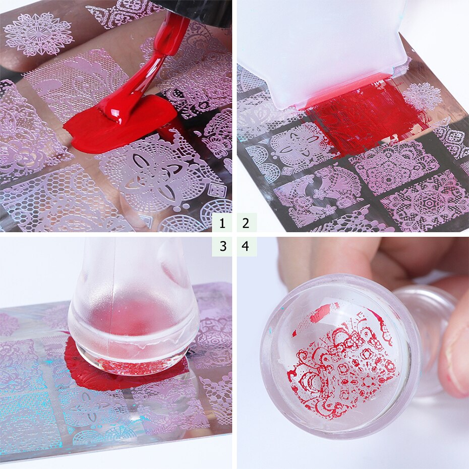 1 stücke Nagel Stanzen Platten Blume Blatt Geometrie Tiere Bild Stempel Vorlagen Dreamcatch N01-12Maniküre Drucken Schablone Werkzeuge