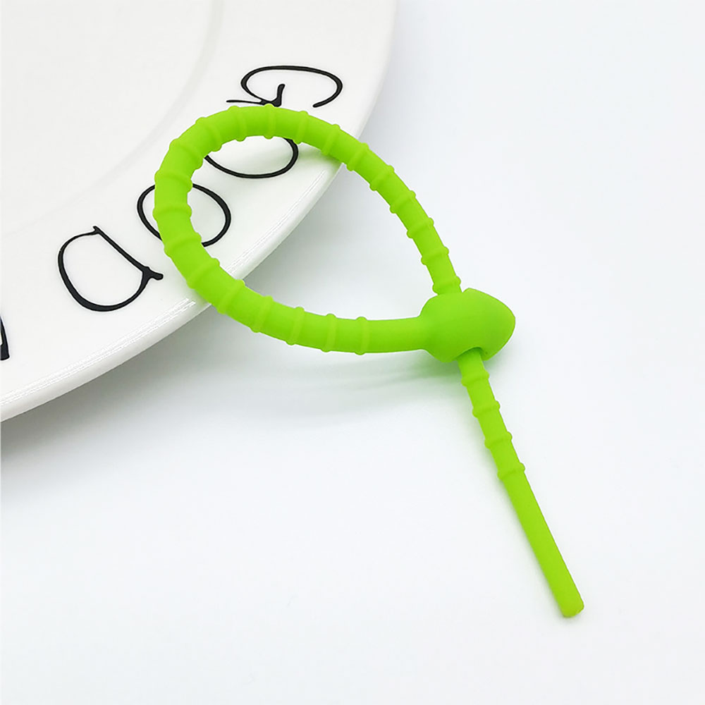 Silicone world Silicone cable ties Cable Strap Clips Wire Organizer Data Cable Clip Cable Tie Cord Winder Holder Keeper Manager: Red