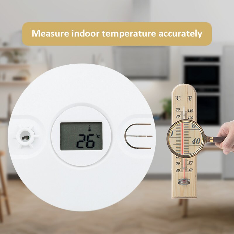 1/2/5pcs Wireless Thermal/Heat Detector Sensitive Fire Alarm Sensor for 433MHz/868MHz WIFI Network Alarm System ST-VGT, ST-IIIB