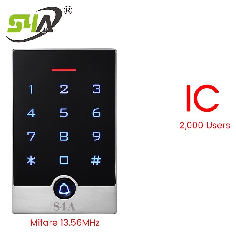 Keyless Entry Smart Door Look access control keypad keyless rfid card door opener for Door Office Home Security Access: T15 IC