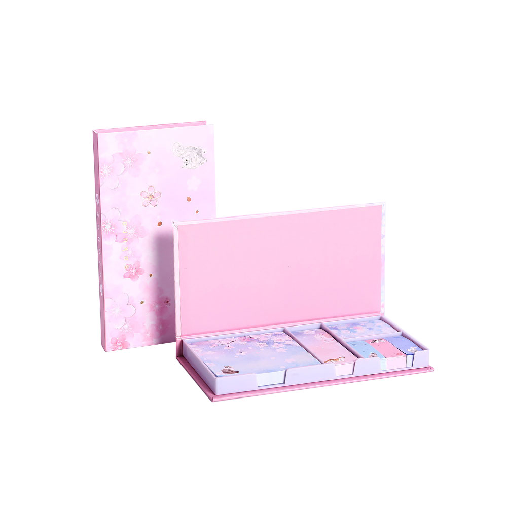 Girl'S Heart Sticky Note Notebook Little Book Sticker Set Star Sticky Notes Boxed Tearable Note School Supply Bookmark: 01