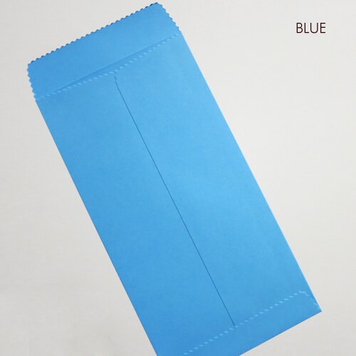 50 pcs 170x85mm (6.6 "x 3.3") couleur papier enveloppe verticale Style chinois enveloppe: Blue