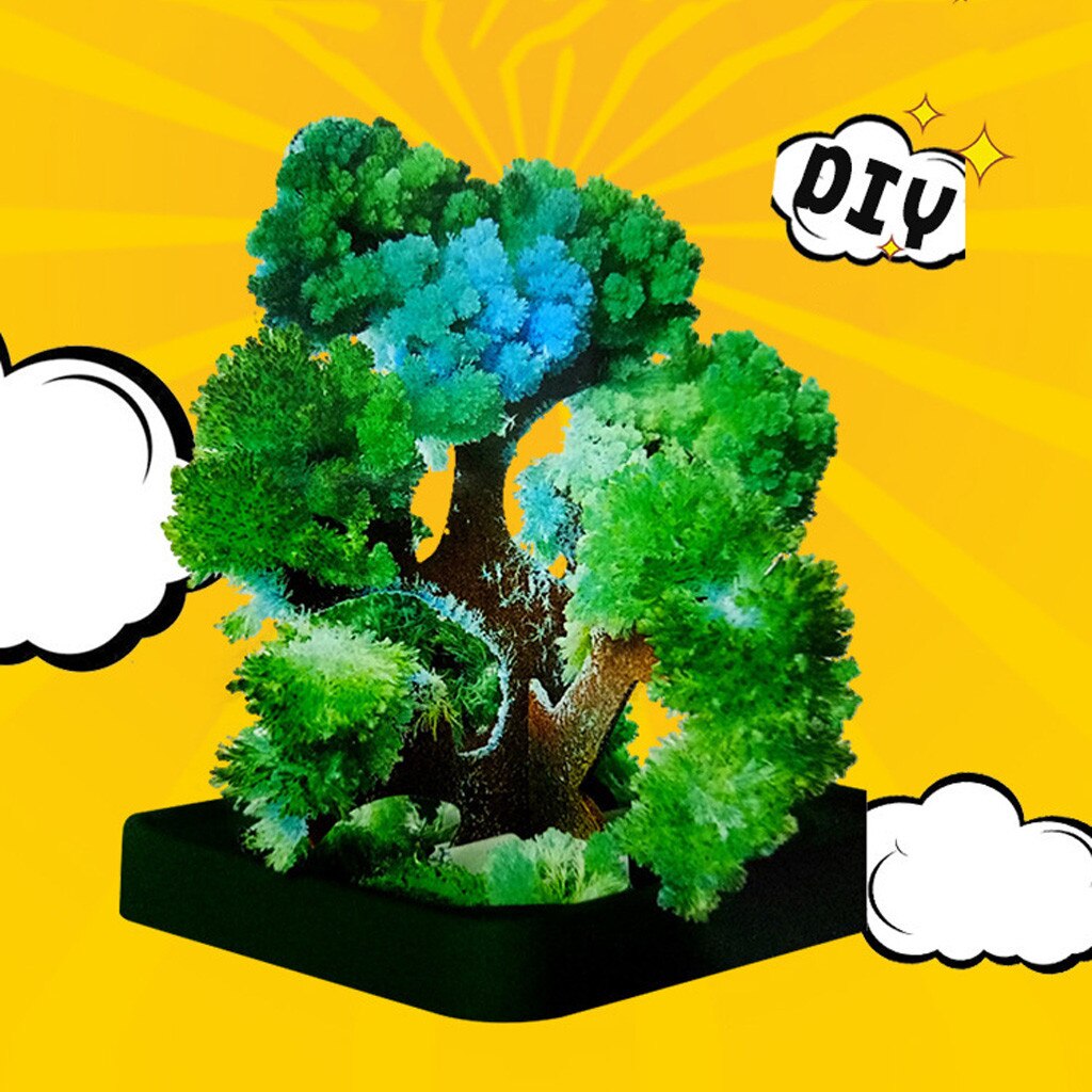 Visuele Magie Kunstmatige Papier Bomen Decoratieve Groeiende Diy Papier Boom Baby Speelgoed Bloem Verkennen Wetenschap 03