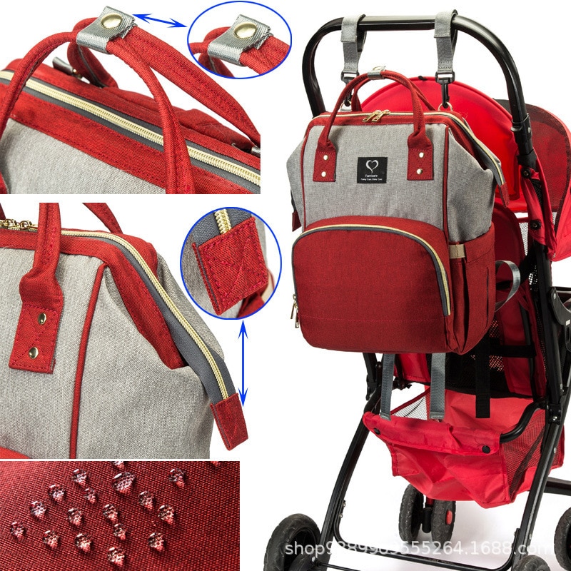 Luiertas Mama Zak Usb Travel Rugzak Moeder Moederschap Verpleging Wandelwagen Luiertas Grote Capaciteit Waterdichte Baby Tassen