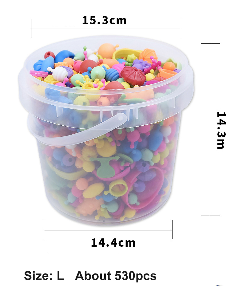 Pop Perlen Spielzeug Creativel Kunst Und Handwerk Für freundlicher Armbinde schnappen Zusammen Schmuck Bausatz Pädagogisches Spielzeug Für freundlicher GYH: L