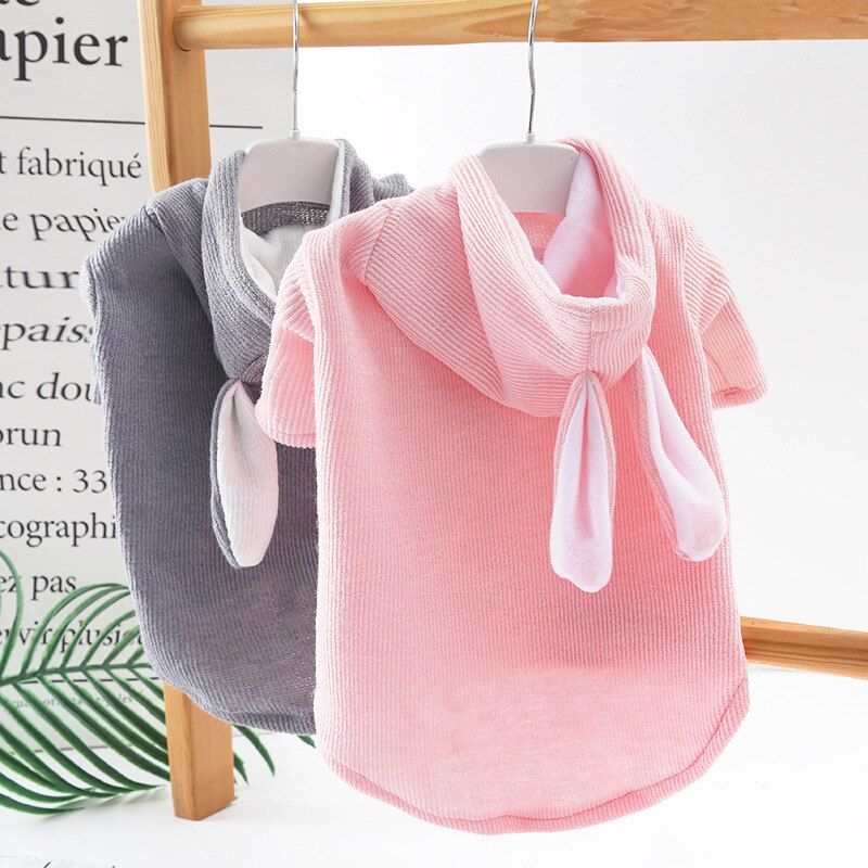 Cute Rabbit Ear Pet Dog Clothes For Small Dogs Coat Winter Dog Hoodie Puppt Cat Clothing For Dogs Costume Pet Outfits Ropa Perro