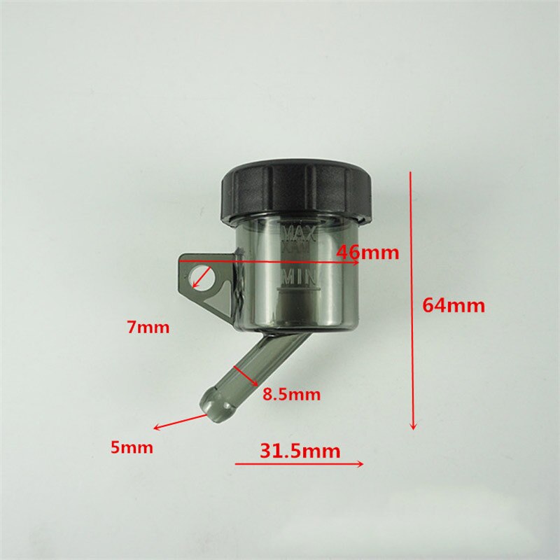 Portable Universal Motorcycle Front Brake Fluid Reservoir Push Up Clutch Tank Oil Fluid Cup Split Oil Pot for Motorcross ATVs