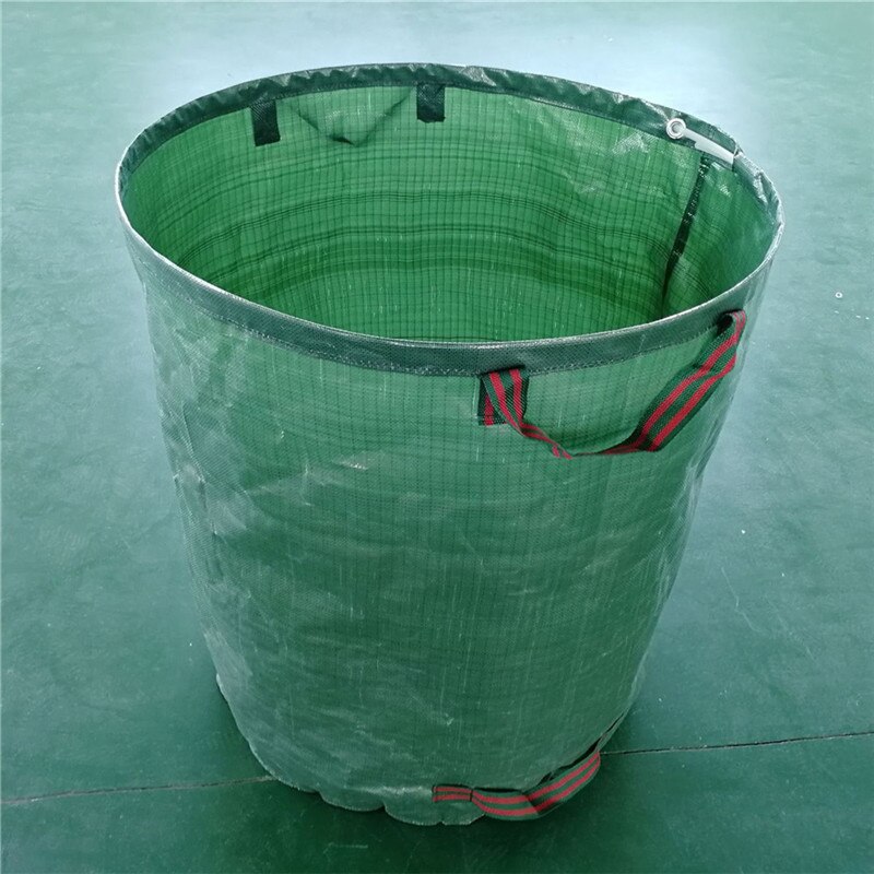 2- pakke 70 gallon genanvendelige haveaffaldsposer vandtæt havearbejde bladopsamlingspose stor græsplæne pool havebladhave affaldspose: Grøn
