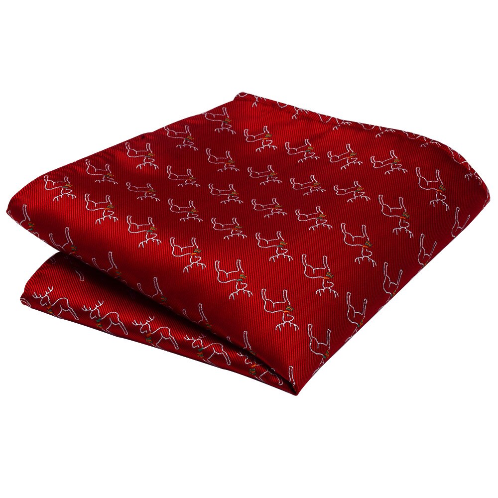 Ricnais Seide Weihnachten Taschentuch verrotten Bule Weihnachten Baum Schneemänner Jucquard Tasche Platz Kunden Zubehör Hanky