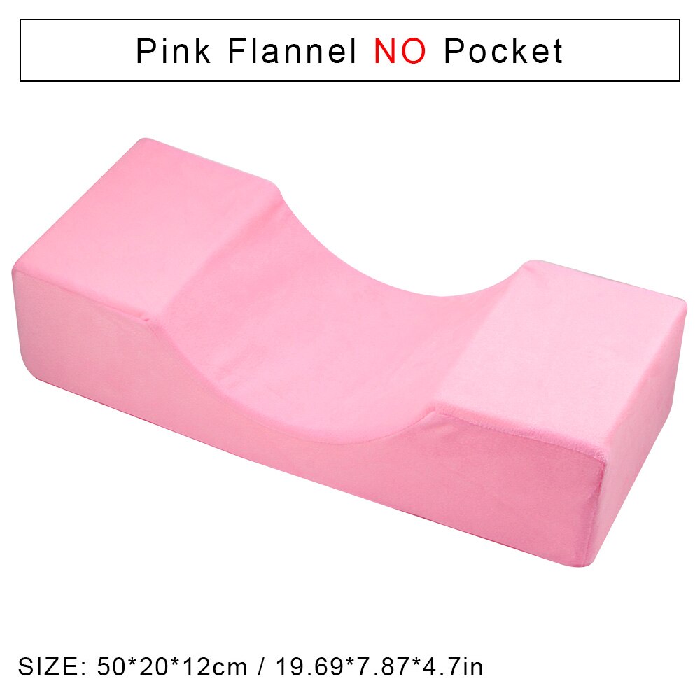 Memory Foam Lash Pillow Shelf Set Soft Grafting For Eyelash Extension Pillow Ergonomic Acrylic Neck Support Makeup: Pink No Pocket