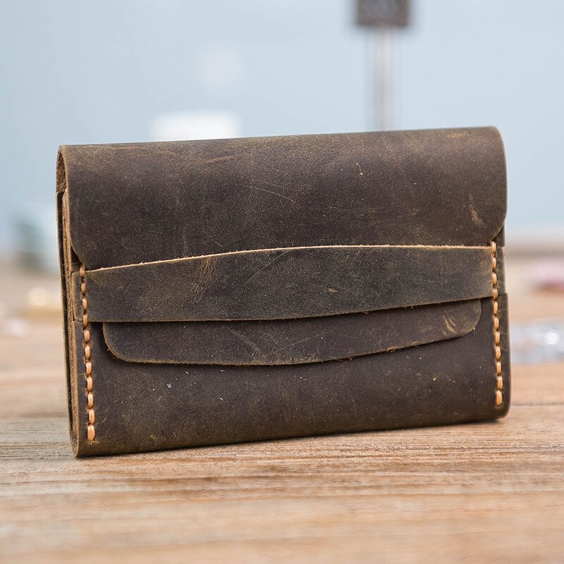 DIY material bag leather card bag simple business card box coin purse DIY sewing: Section C