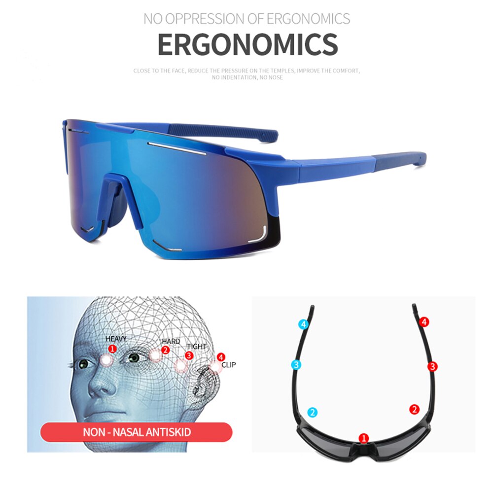 Cycling Sunglasses UV Protection Windproof Glasses For Men Women Polarized Lens Hiking Road Riding Bike Sport Glasses Eyewear