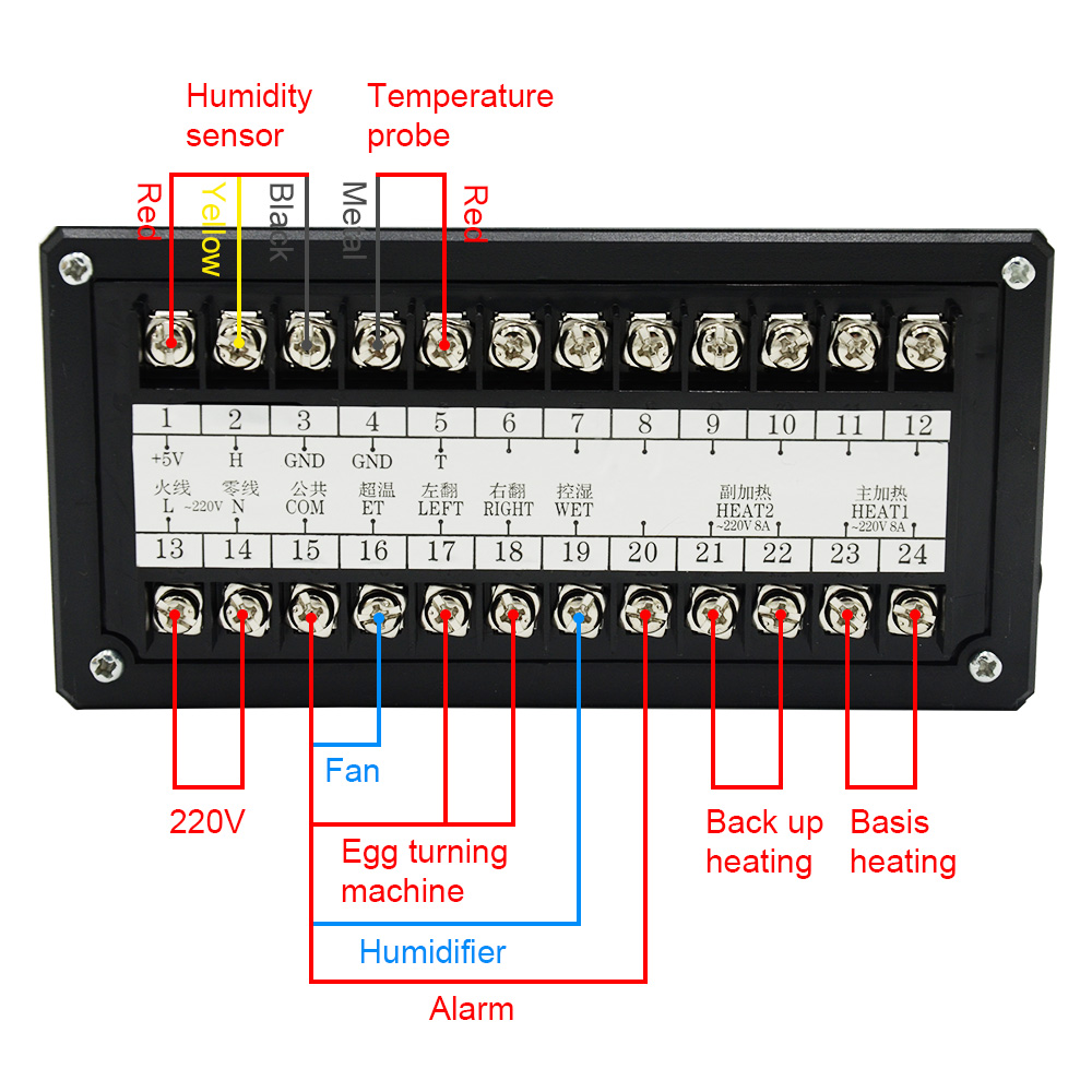 Controlador de incubadora de huevos XM-18, termostato higrostato, Control Digital Automático completo con sonda de Sensor de temperatura y humedad