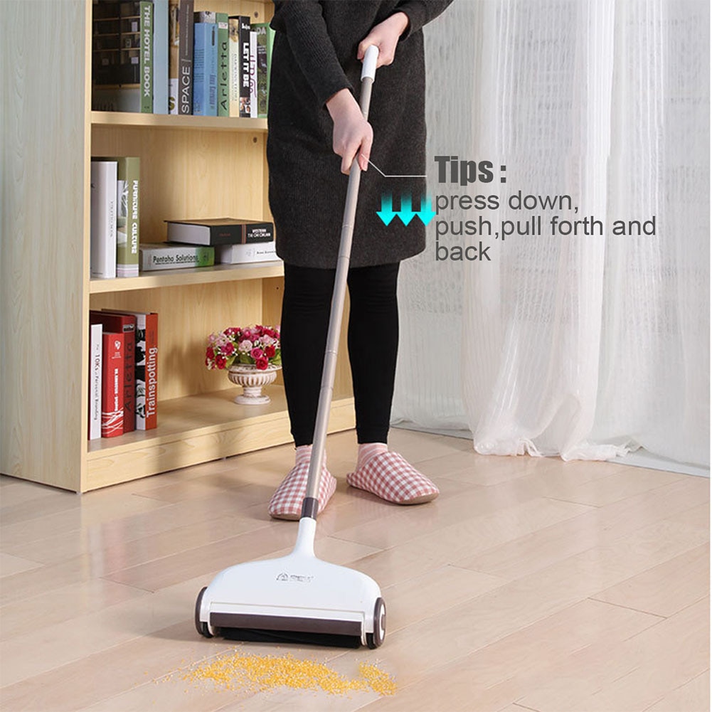 Dust Removal Hair Floor Cleaning Carpet Household Handheld Sweeper Cordless Broom Anti Scratch Mop Multifunction Water Absorb