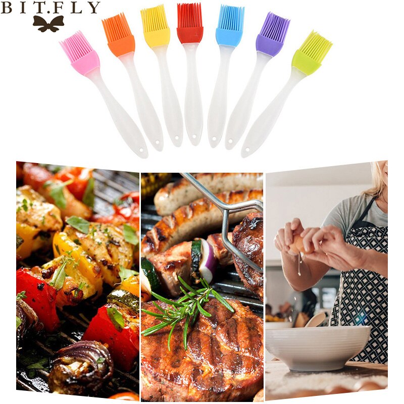 1pcs Silicone Basting Pastry Brush Oil Brushes Baking Bakeware Bread Cake Cook Brushes BBQ Brush Kitchen Safety Baking Tools