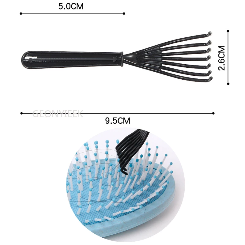 Hair Scalp Massage Comb Bristle Nylon Hairbrush Wet Curly Detangle Anti-Static Hair Brush Salon Hairdressing Style