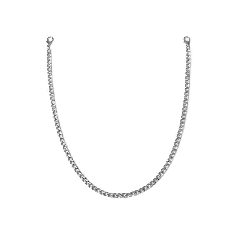 Cinturones colgantes de estilo Punk con personalidad femenina para mujer, cinturón de cadena con flecos de Hip Hop, cadenas metálicas doradas y plateadas para pantalones vaqueros: single silver