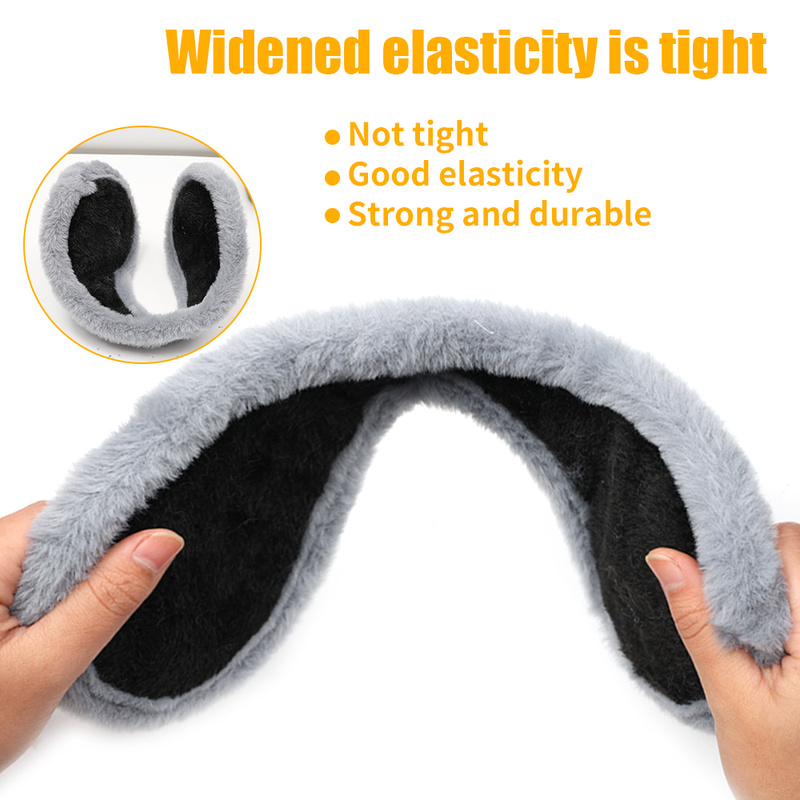 Soft Plush Earmuffs Winter Warm Unisex Thicken Ear Cover Protector Women Men Solid Color Ear Mask Warmer Outdoor Cycling Earflap