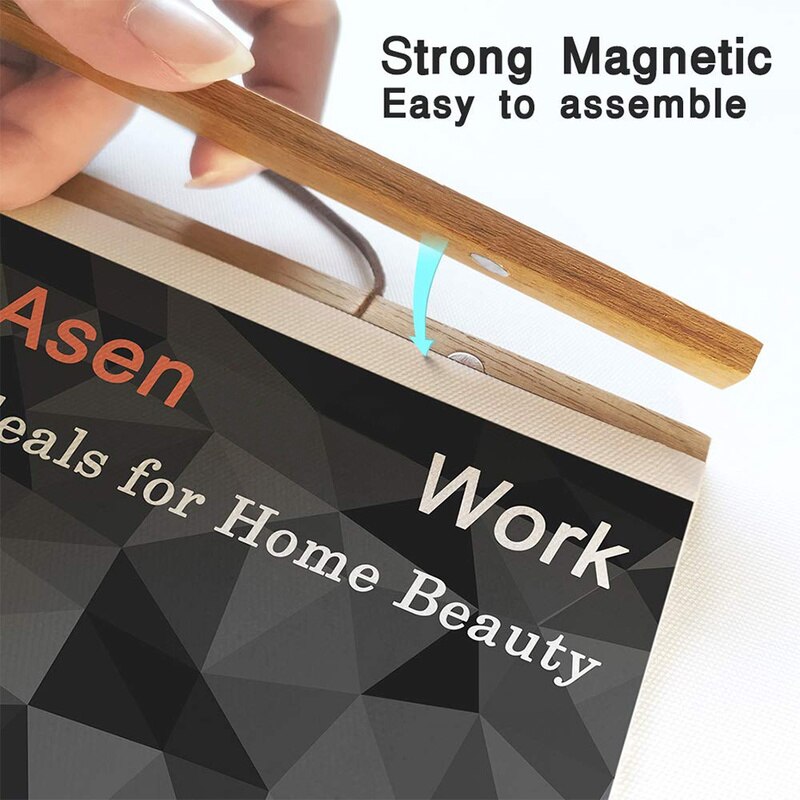 21-70 Cm Wood Poster Frame Photo Hangers Hanging Kit for Pictures Canvas Paintings Prints Artwork Room Interior Home Decor