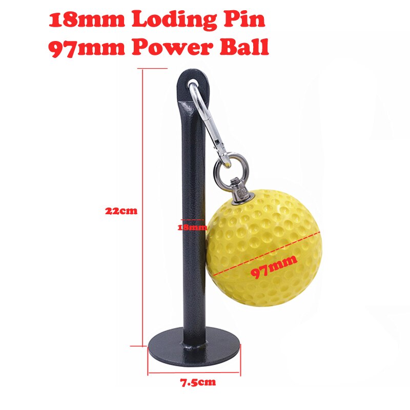 Arm Wrist Strengthen Training Loading Pin with Pull Up Power Ball Strengthener Fitness Equipment for Home Gym Workout Exercise: 97mm Ball