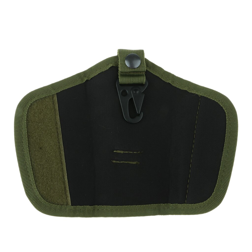 Oxford lydløs nøgleholderpose nylon m / flapper og dækket bæltestrop: Amry grøn