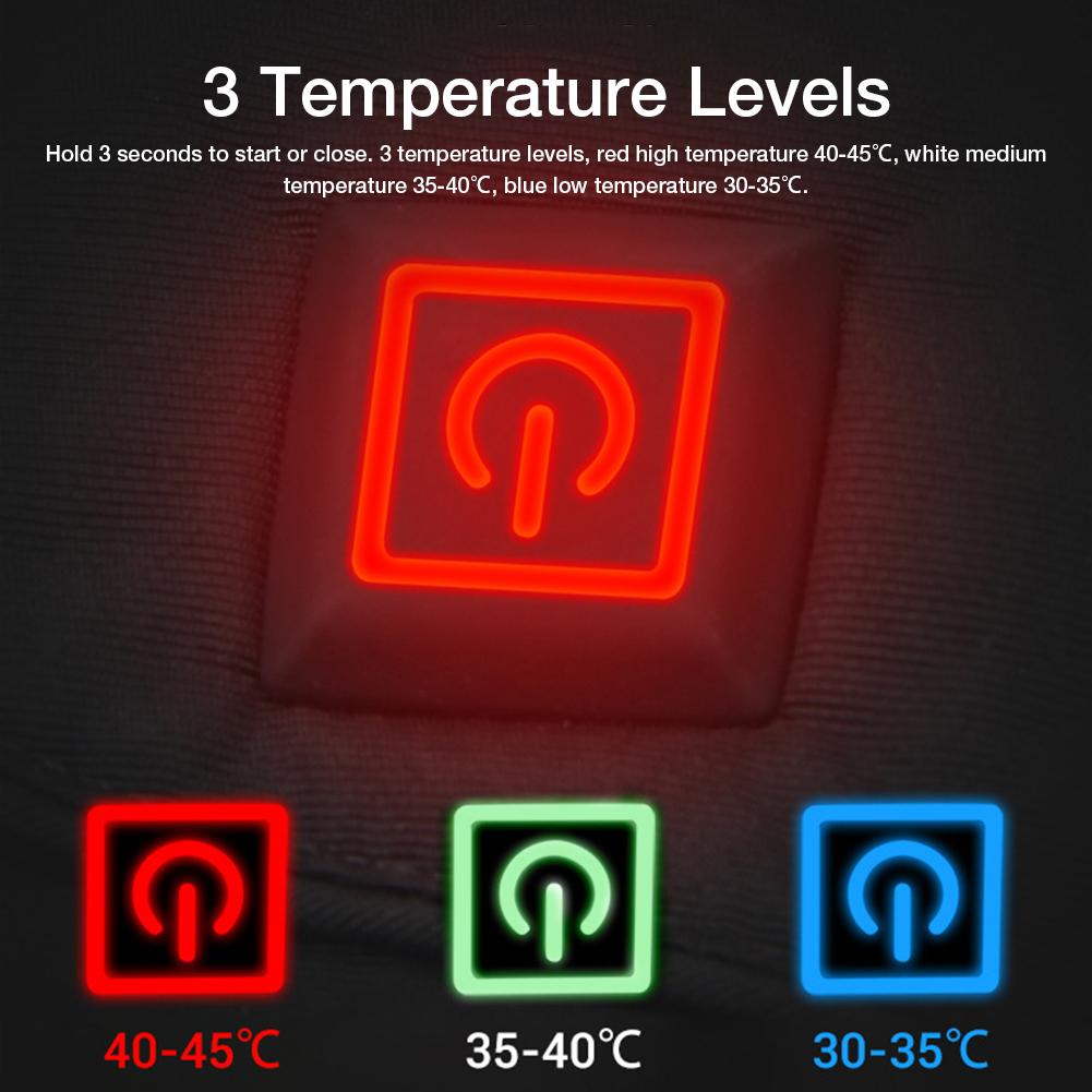 Motorcycle Gloves Waterproof Heated Guantes Moto Touch Screen Battery Powered Motorbike Racing Riding Gloves Winter