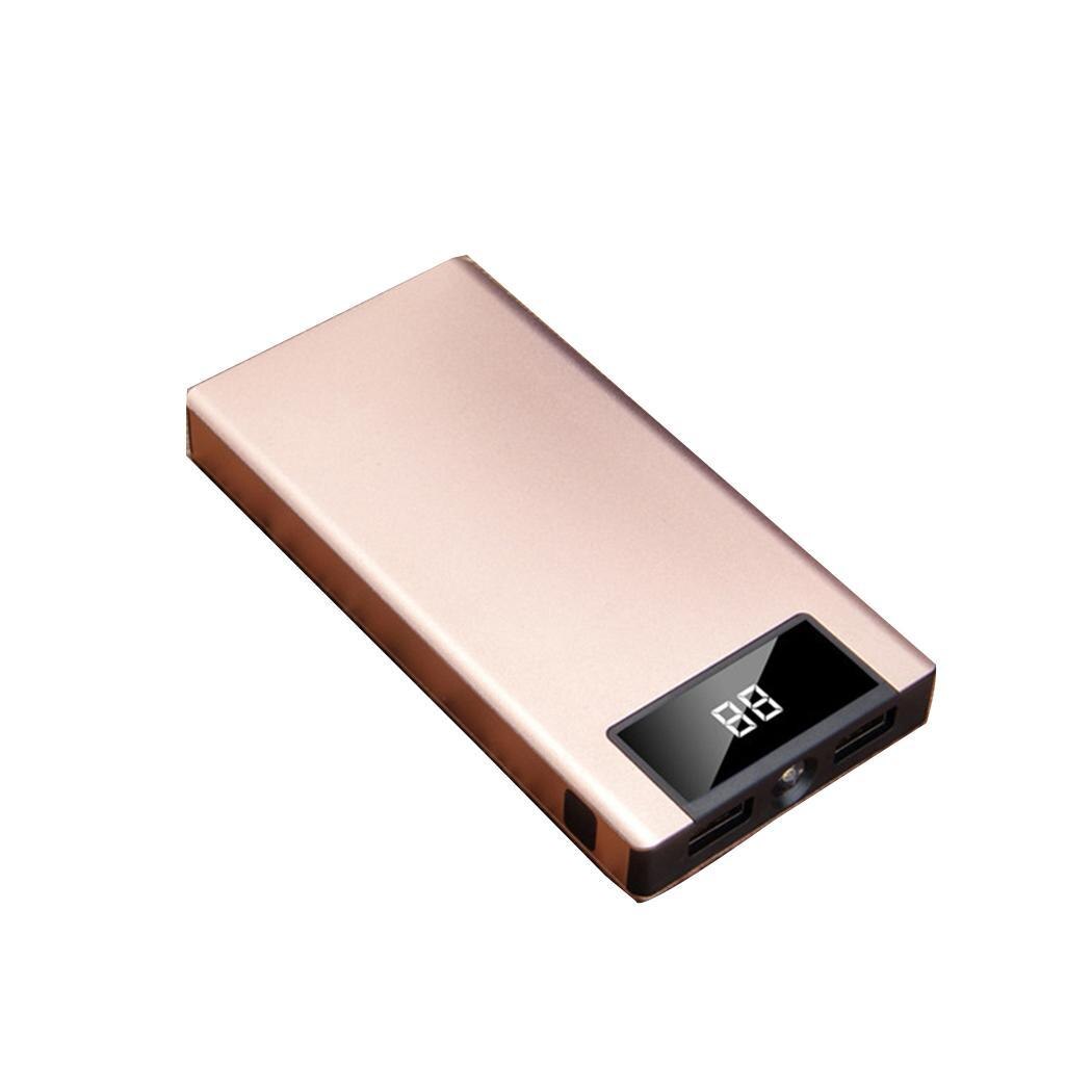 20000 mah batterie externe batterie externe pauvreté banque 2 USB LED Powerbank Portable chargeur de téléphone Portable pour Xiao mi mi iphone X: gold