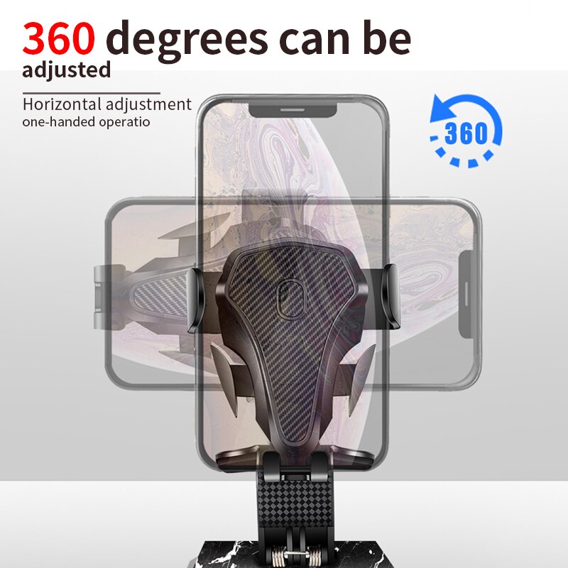360 stopni panel uchwyt samochodowy telefon uchwyt robić smartfona podstawka strąk telefon wsparcie automatyczny stojak na telefon komórkowy stojak z kartami parkingowymi