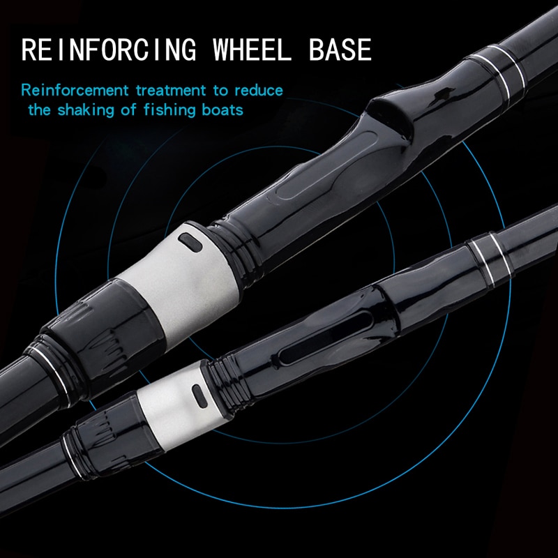 Portable fishing rod 2.7M4.5M5.4M rotating rod combo strong carbon fiber M power telescopic travel sea boat rock fishing tool