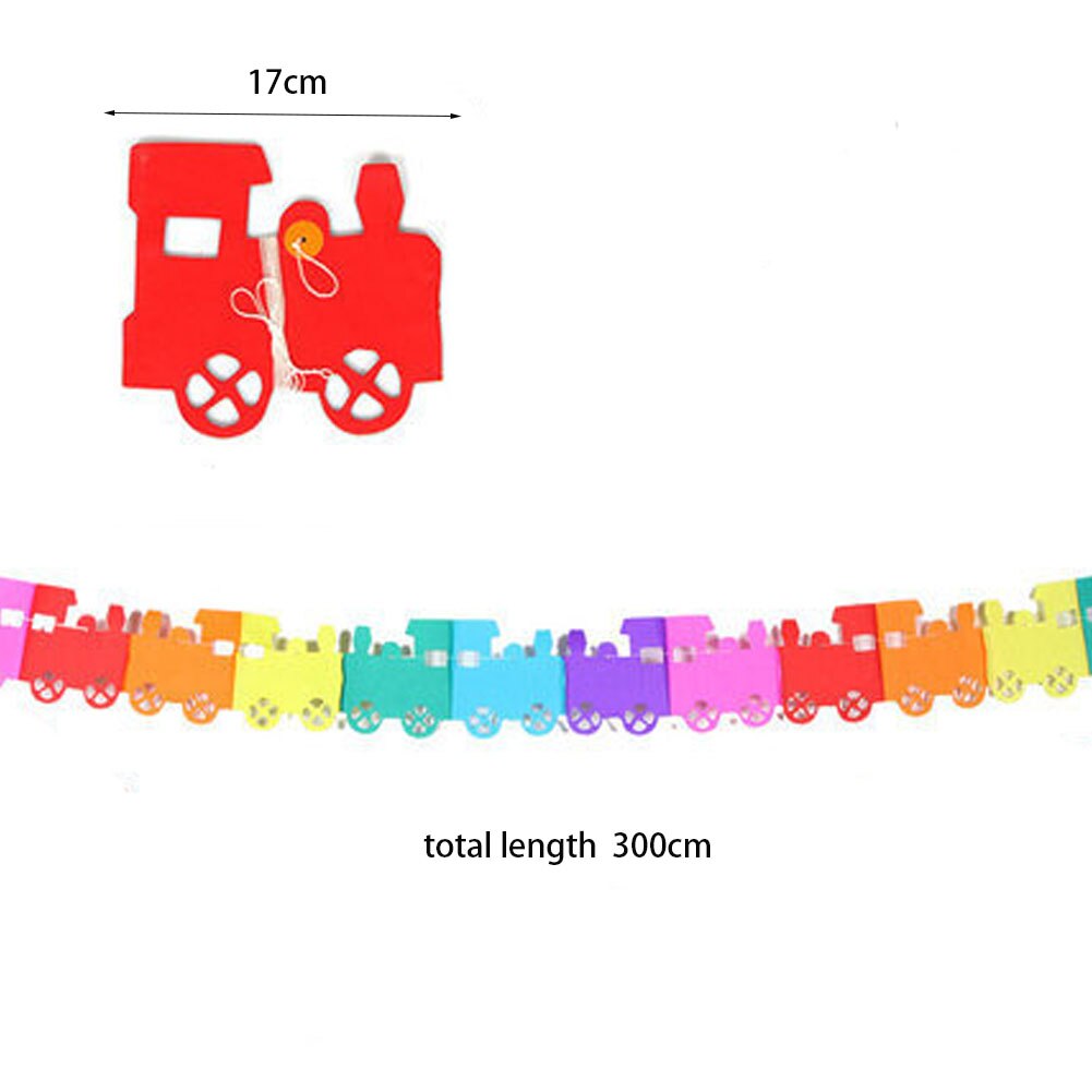 Guirlande de papier coloré en forme de cœur et de papillon pour la maternelle, bannière, drapeau, décoration murale suspendue, dessin animé, ornements pour chambre d'enfants,: 7