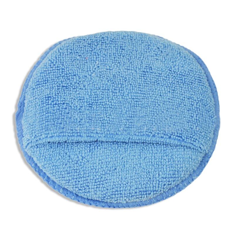 High Density Round Car Waxing Sponge Polishing Disc Microfiber Overlock Pocket Car Wash Sponge Cloths & Brushes Cleaning Sponge