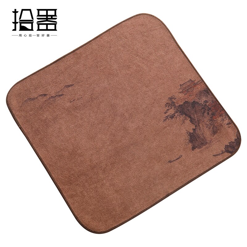 Serviette chinoise en coton et lin épais, petite table à thé, absorbante, Zen, tapis de vaisselle