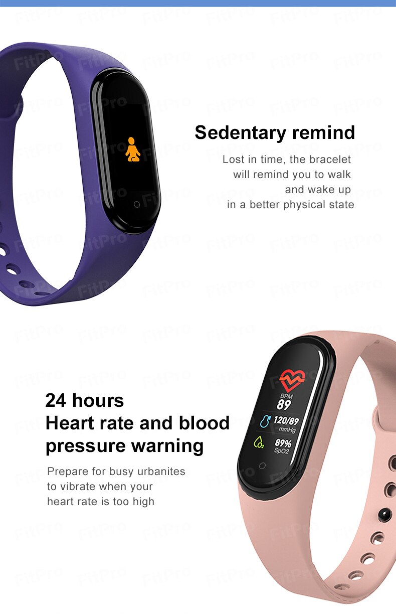 M4 versione di Aggiornamento Del Corpo Termometro Braccialetto M4 Misura Pro Salute Intelligente Banda M5 Bluetooth di Chiamata/Musica di Fitness Tracker Orologio