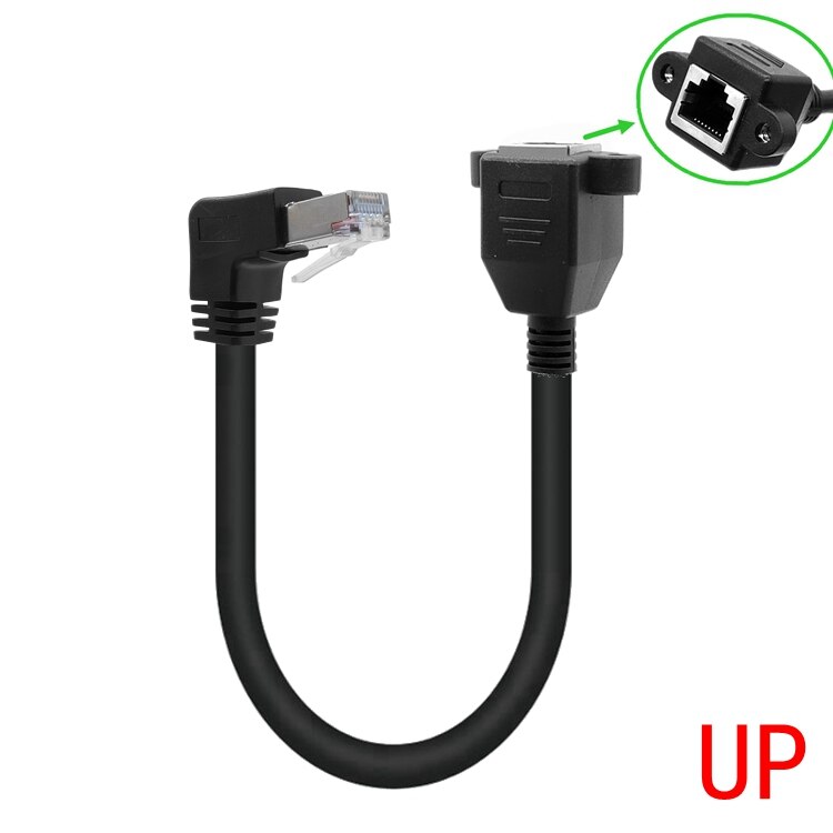 Cat6 Ethernet Cable RJ45 Right Angle UTP Network Cable Patch Cord 90 Degree Cat6a Lan Cables for Laptop Router TV BOX: CAT6 0.5M / UP