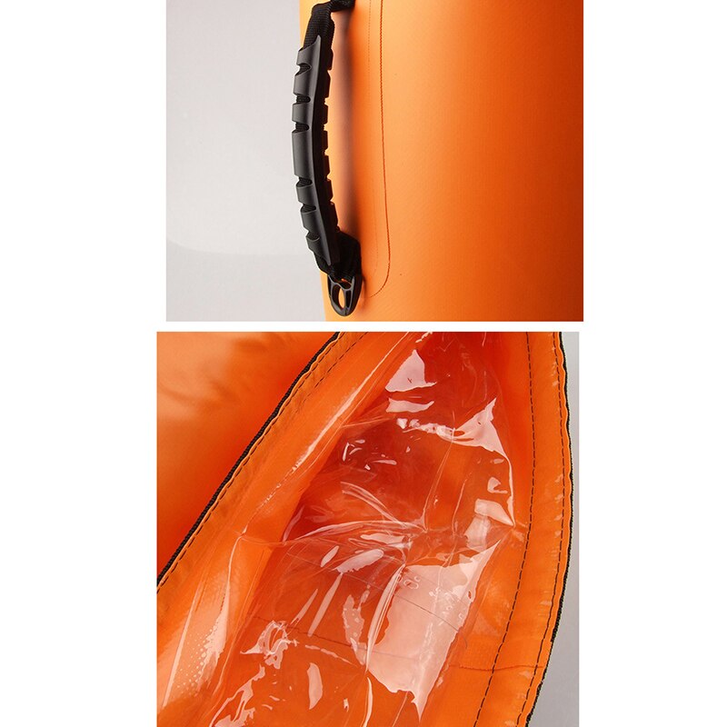 IPX7 60L étanche PVC sac à dos stockage gonflable sac sec sac pour canoë Kayak Rafting Sport de plein air sacs de natation Kit de voyage